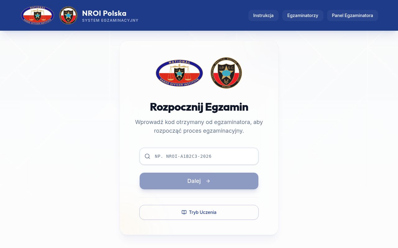 NROI Polska — System Egzaminacyjny